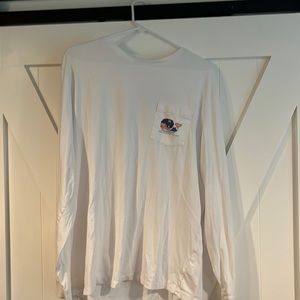 Long Sleeve vineyard vines t shirt XL painted hockey whale